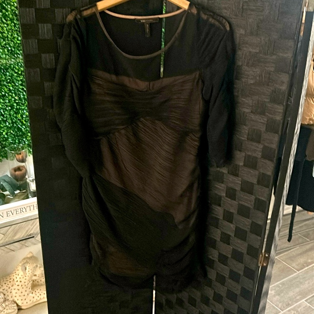 Black mesh dress